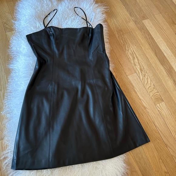 Leather (pleather) Susana Monaco Dress, never worn - Picture 4 of 5